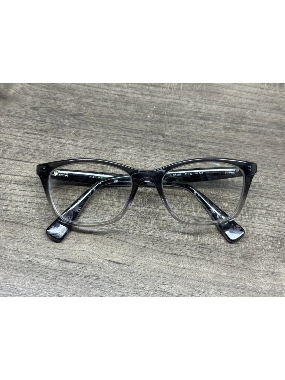 RALPH LAUREN Eyeglasses RA7071 1511 Gray Black Fade 52-16-140 FRAMES ONLY